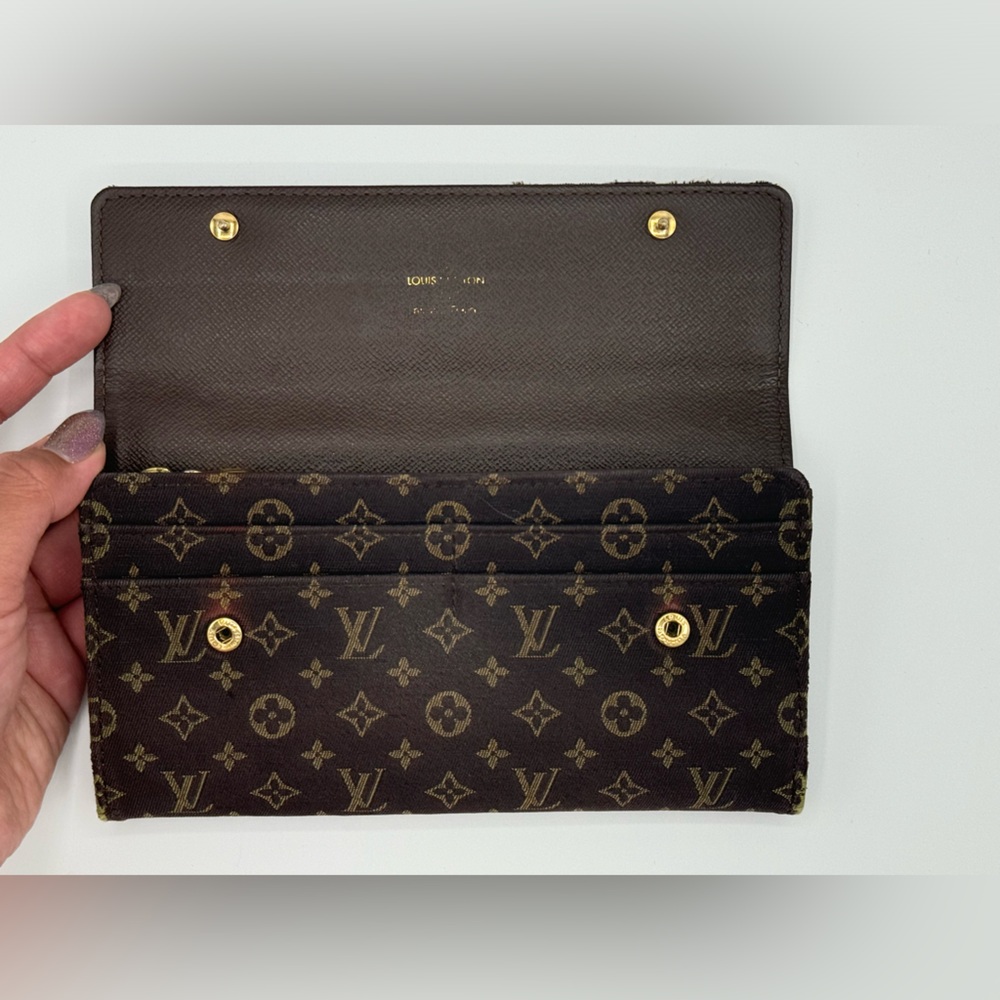Louis Vuitton Monogram Mini Lin Wallet EUC - Picture 16 of 16